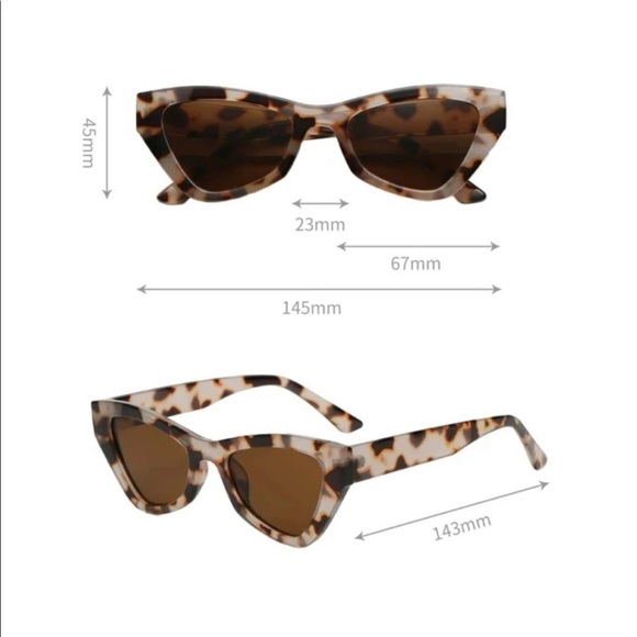Leopard Print Cateye Sunglasses - Picture 5 of 5